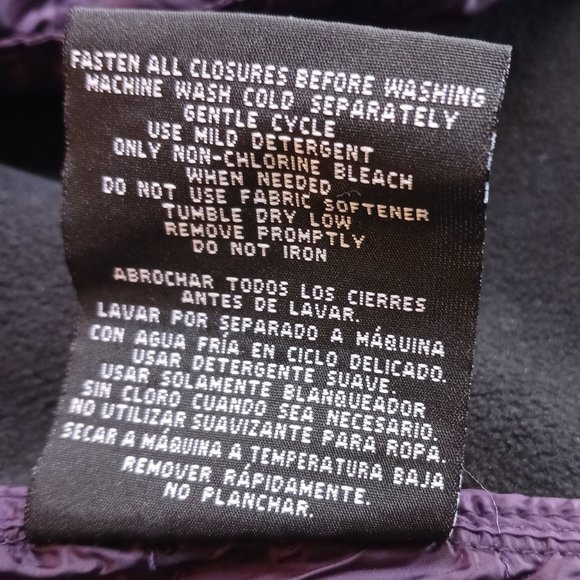 New 32 Degrees Heat Womens Lightweight DK Blackberry Mixed Media Jacket Size XXL - Picture 12 of 13